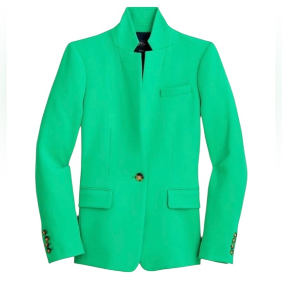 J. Crew Regent Green 4 Season Stretch Ponte Knit Blazer - 6 - Picture 2 of 13